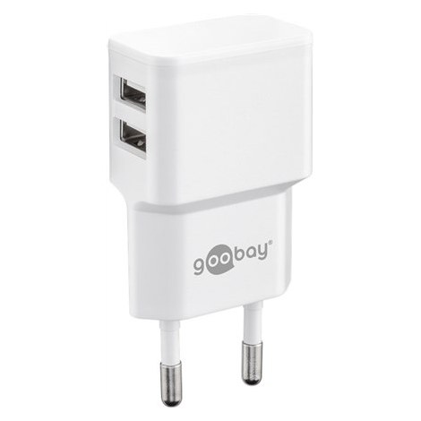 Goobay | 4 pin USB Type A | Europlug (power CEE 7/16) | White | 12 Watt